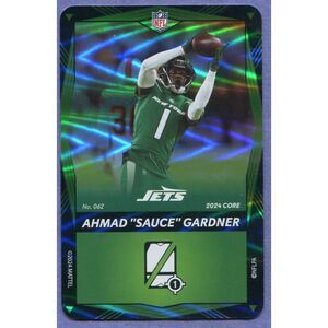 2024 Uno Elite Football Card Green Foil #62 Ahmad Sauce-Gardner